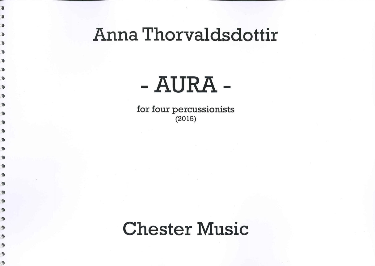 Thorvaldsdottir, Aura (4-player Perc) (Chester)