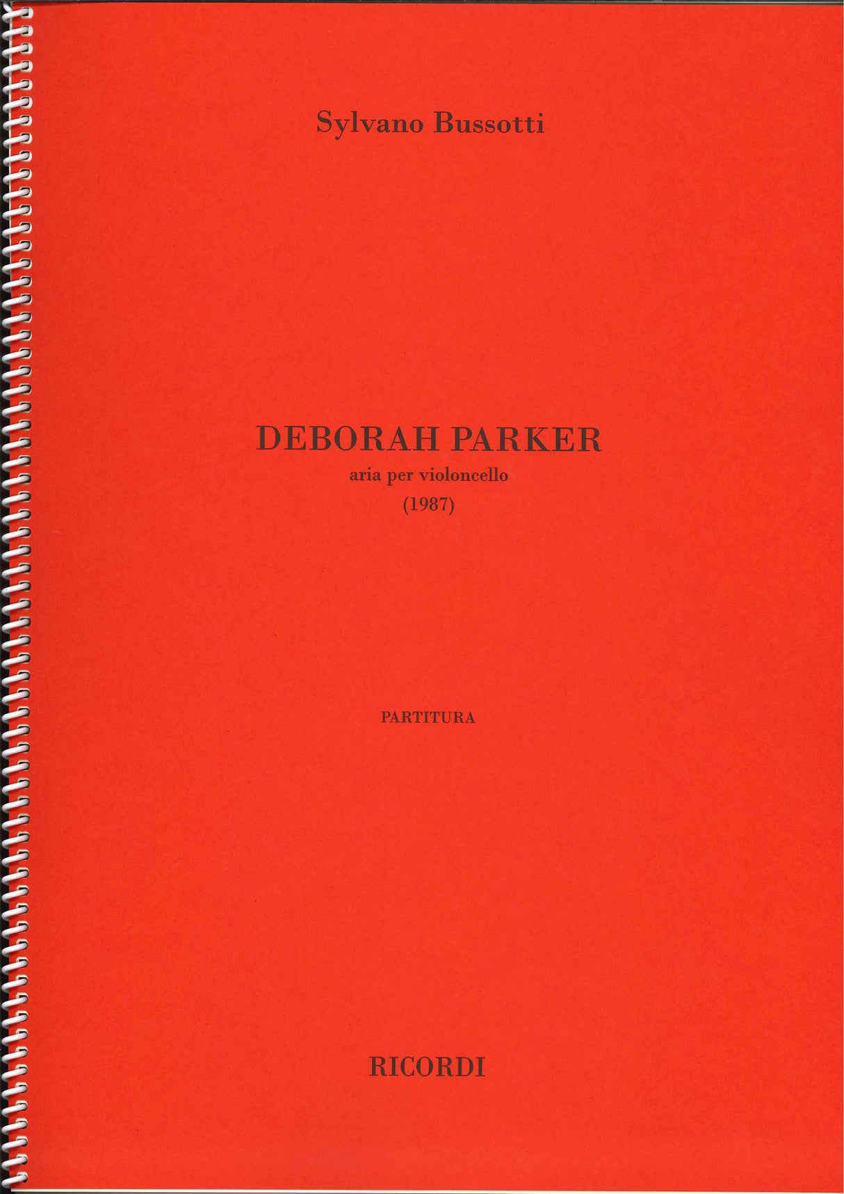 Bussotti, Deborah Parker (Ricordi)
