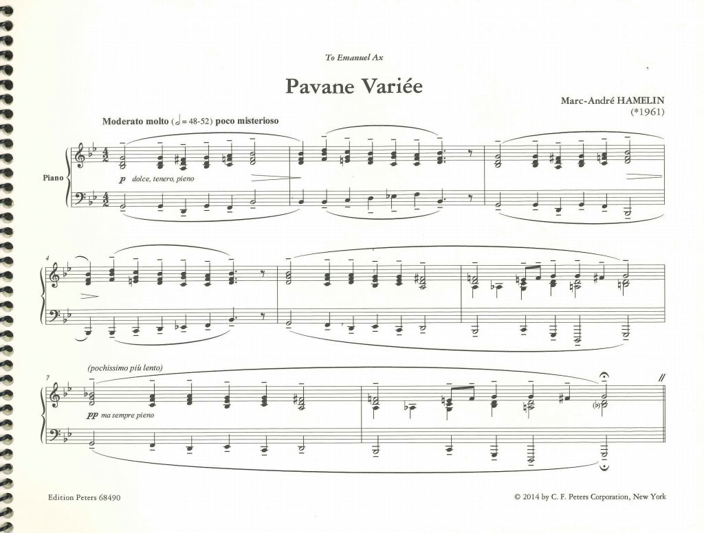 Hamelin, Pavane variee (Peters)