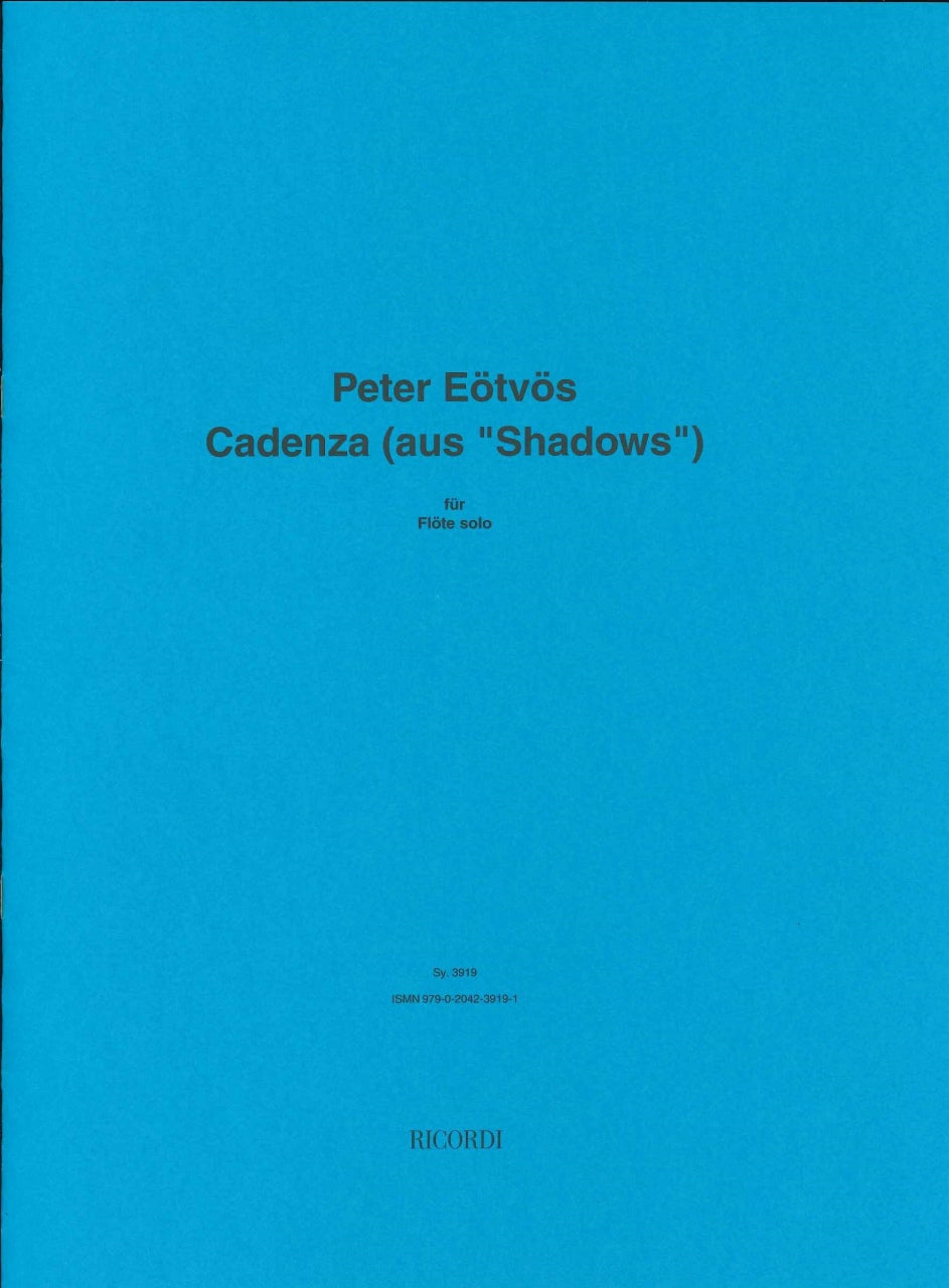 Eotvos, Cadenza (2008) aus 'Shadows' (Ricordi)