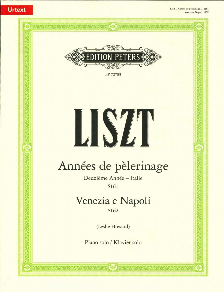 Liszt, Annees de pelerinage 2. annee (Peters)