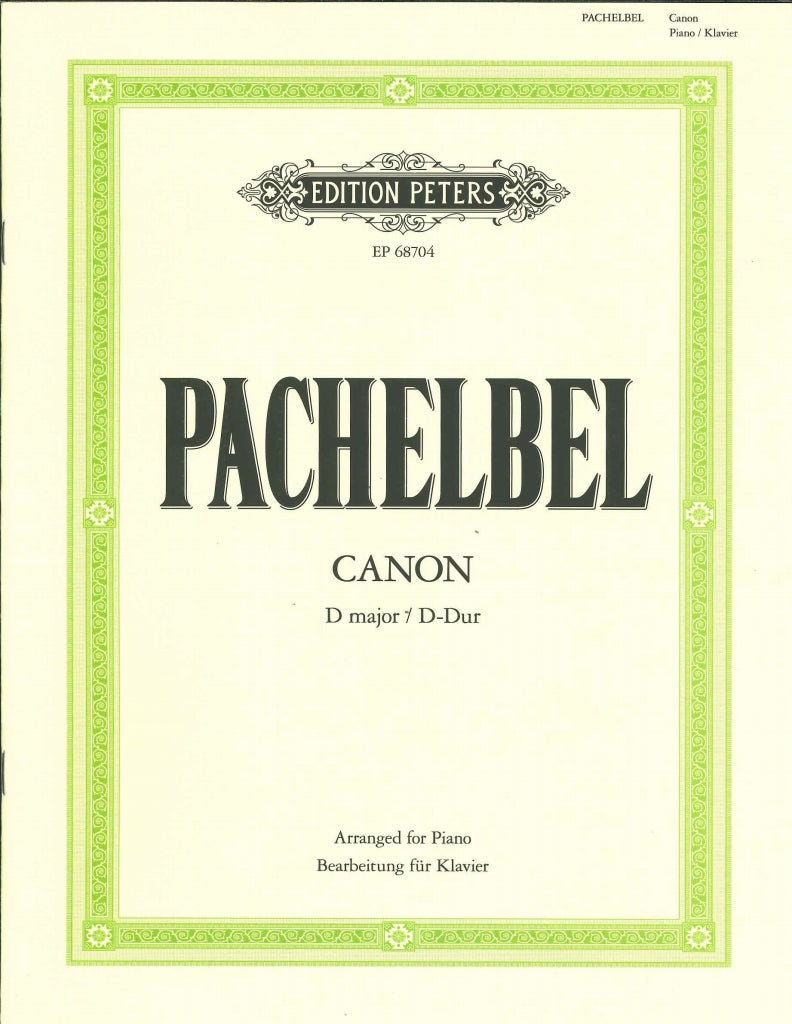 Pachelbel, Canon D major (Cohen) (Peters)