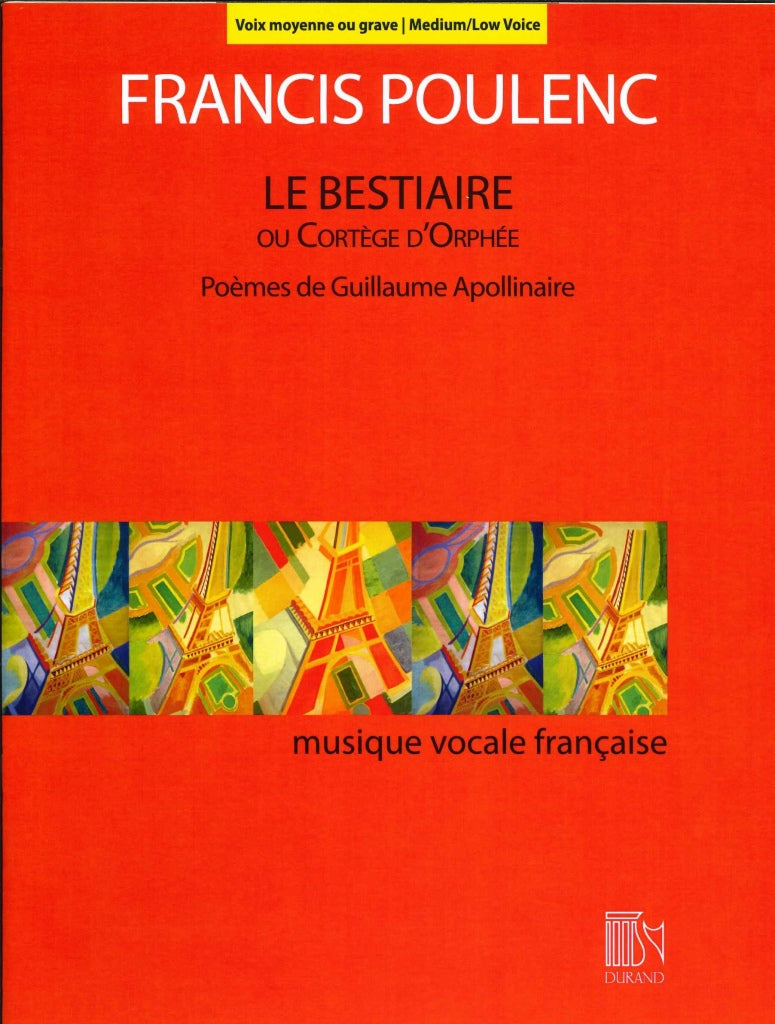 Poulenc Bestiaire (M/L) (Eschig/Durand)