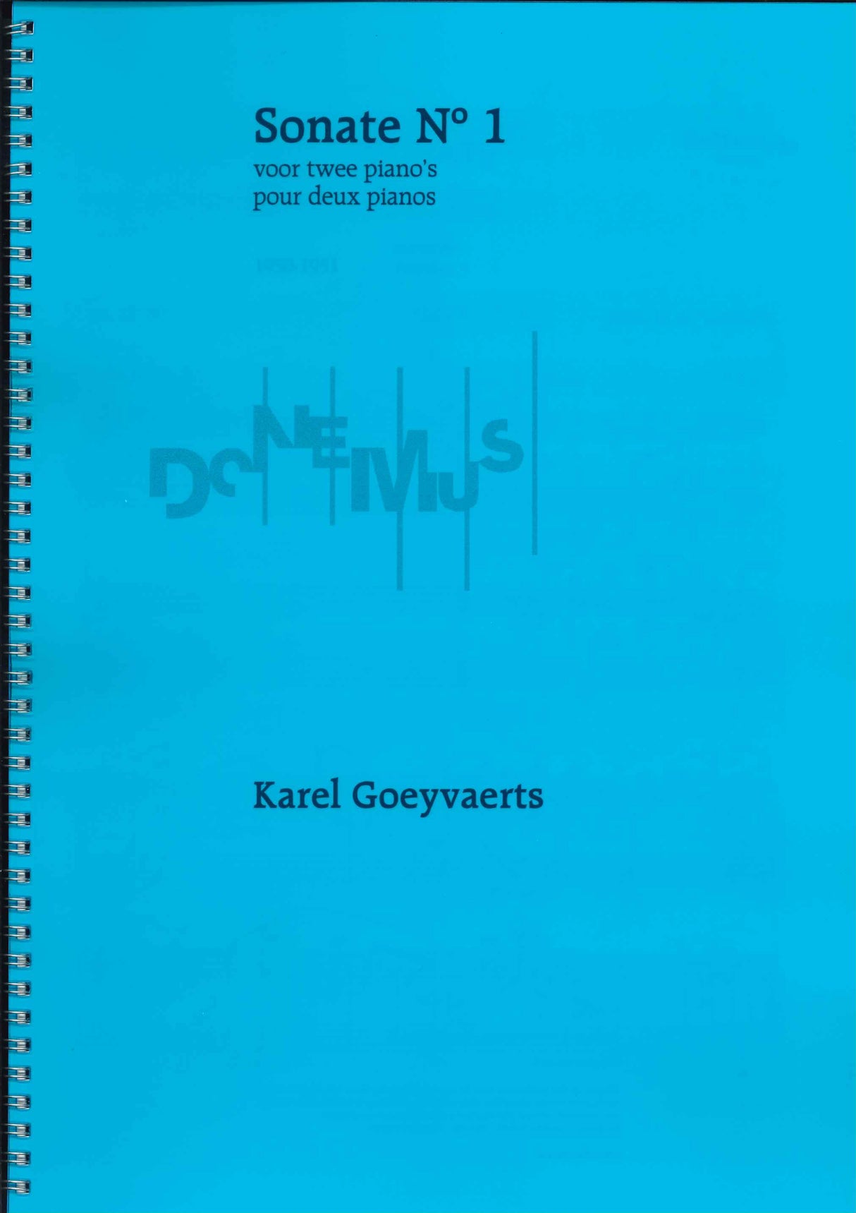 Goeyvaerts, Sonate No. 1 (Donemus)