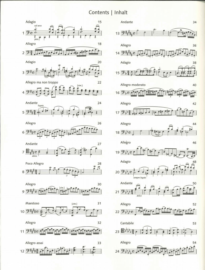 Dotzauer, 24 Capricci op. 35 in All Keys (Schott)