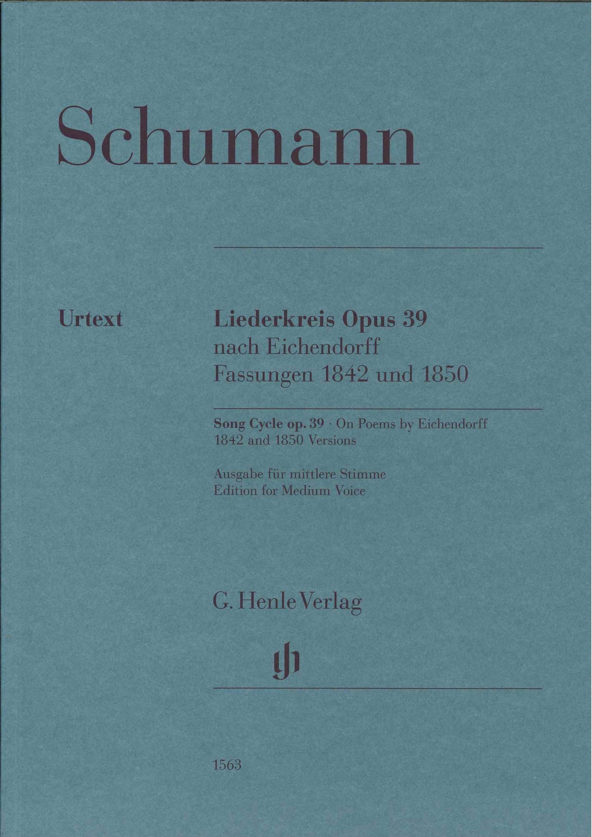 Schumann, Liederkreis op. 39 (M) (Henle)