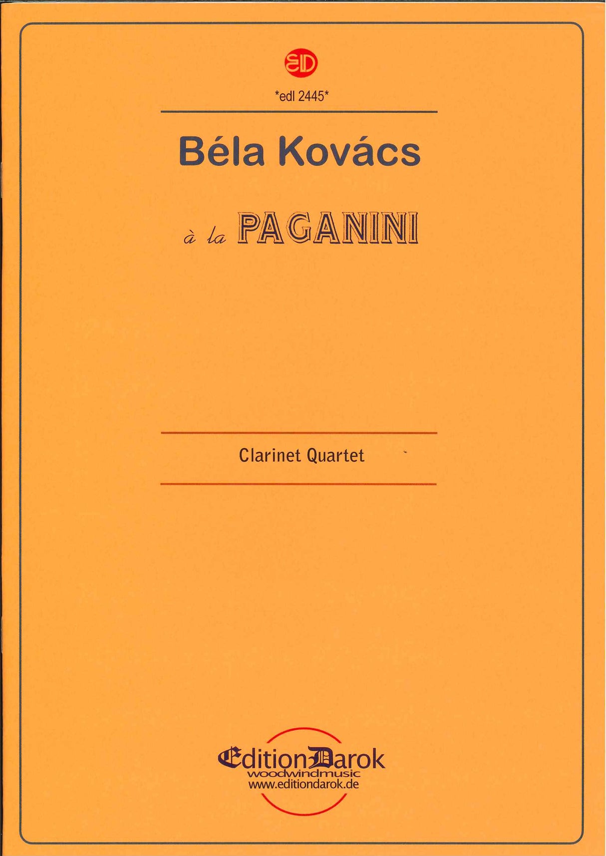 Kovacs, A la Paganini (4Cl) (Darok)