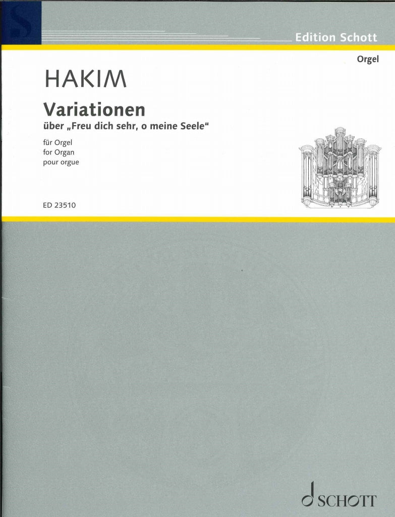Hakim, Var Freu dich sehr, o meine Seele (Schott)
