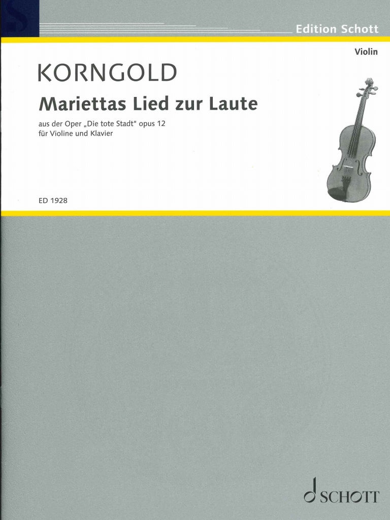 Korngold, Mariettas Lied zur Laute (Schott)