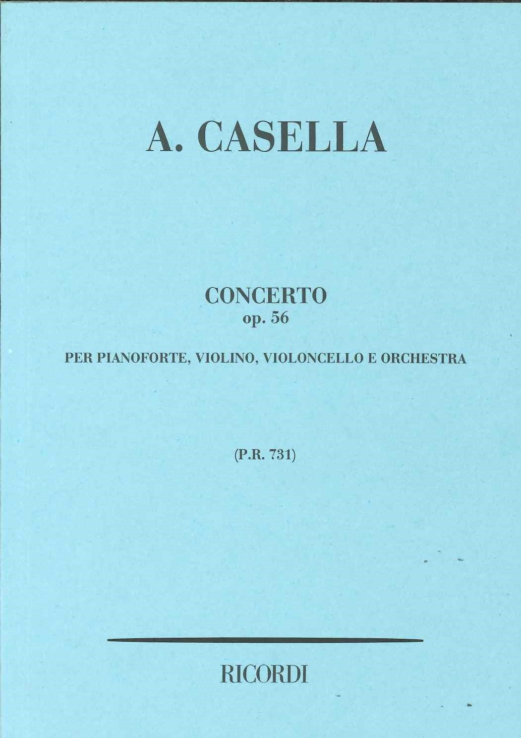 Casella, Concerto op. 56 (Vn,Vc,Pf,Orch) (Ricordi)