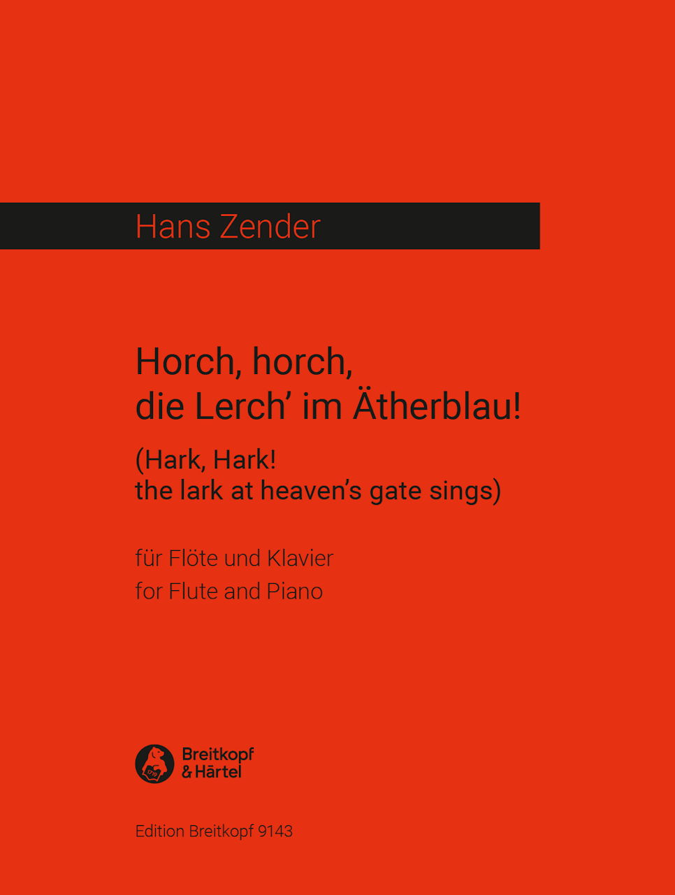 Zender, Horch, horch, die Lerch' im Athe (Breitkopf)
