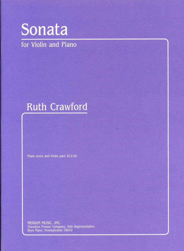 Crawford, Sonata for Violin and Piano (Merion/Presser)