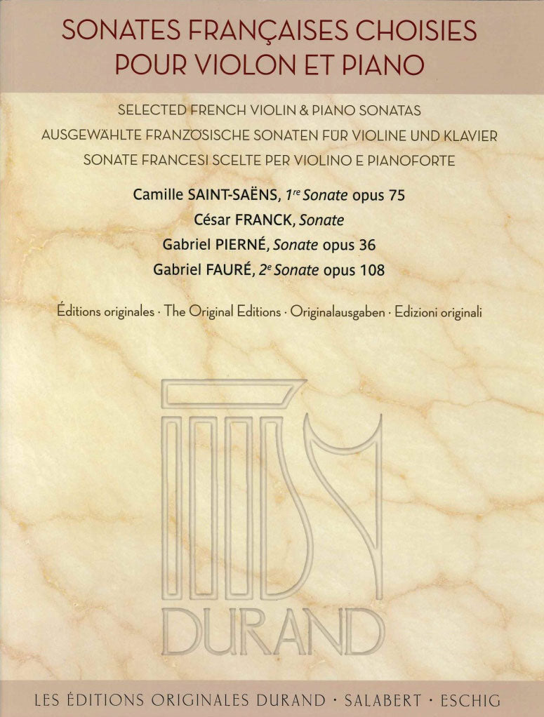 Sonates francaises choisis (Durand)