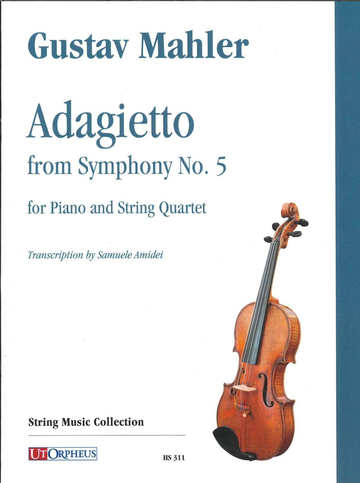 Mahler, Adagietto (2Vn,Va,Vc,Pf) (Ut Orpheus)