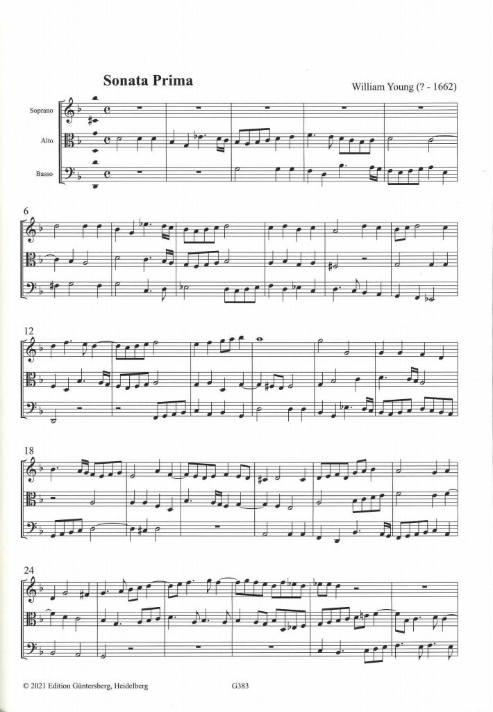 Young, Sonate a 3 viole I-IV (Guntersberg/Walhall)