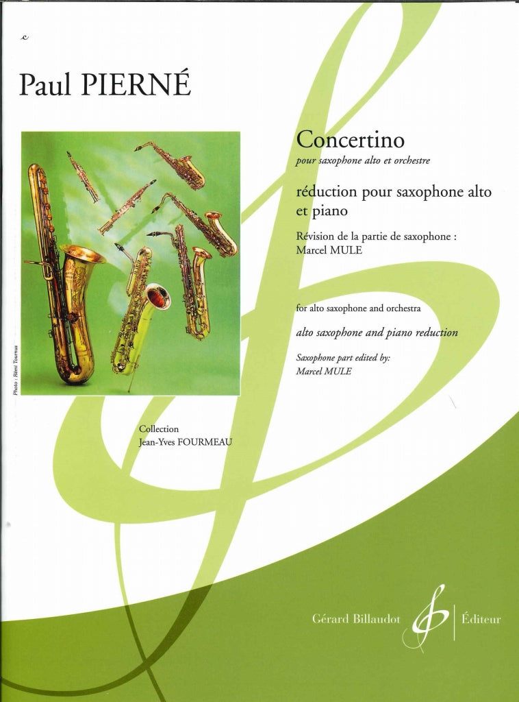 Pierne,P., Concertino (Mule) (ASax,Pf) (Billaudot)