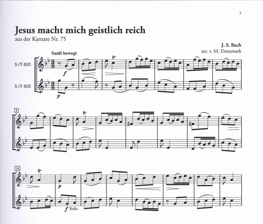 Bach, Ein ungefarbt Gemute (Heinrichshofen)