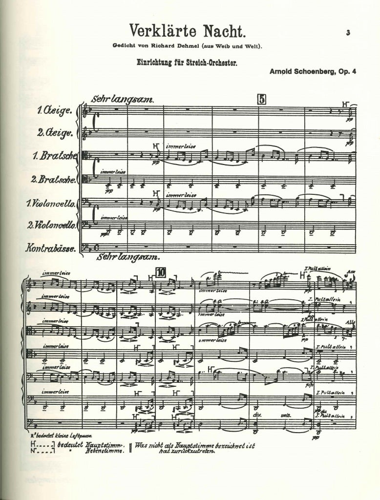 Schonberg, Verklarte Nacht Full Score (Luck's Music)