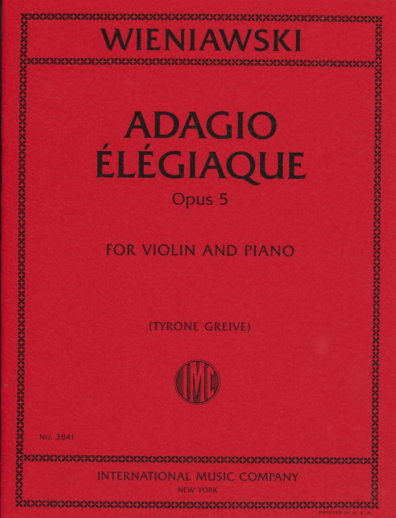 Wieniawski, Adagio elegiaque op. 5 (IMC)