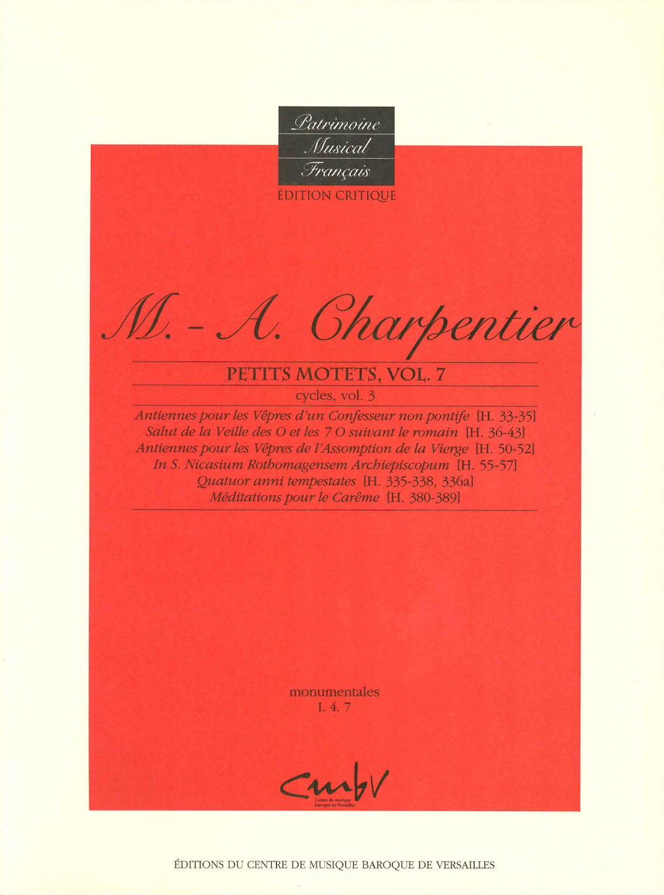 Charpentier, Petits Motets 7: Cycles 3 (Centre de Musique Baroque de Versailles)