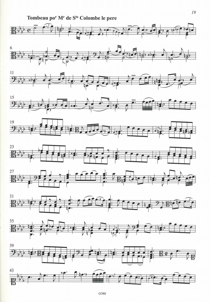 Sainte-Colombe II, Viola da Gamba solo (Guntersberg/Walhall)