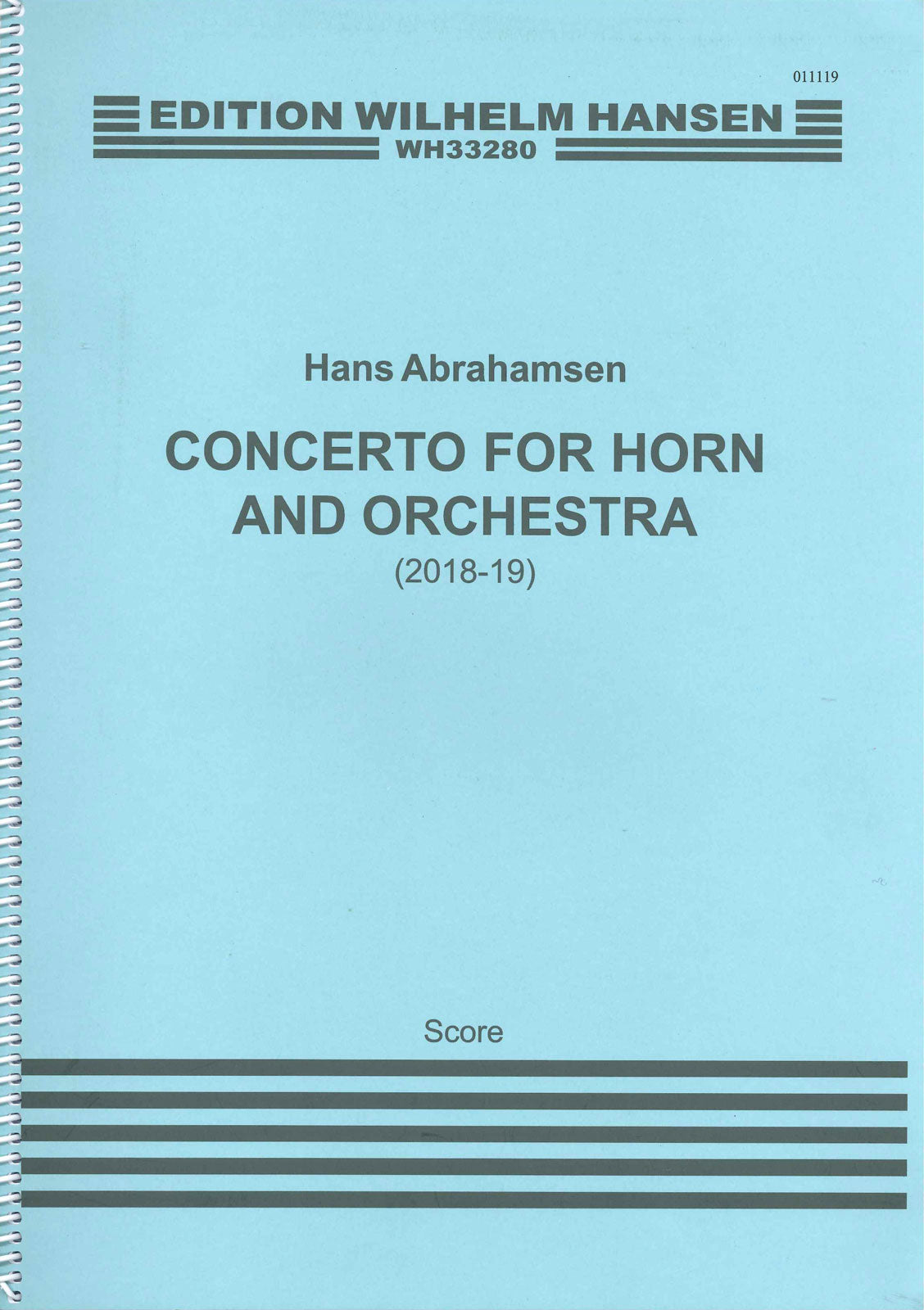 Abrahamsen, Concerto for Horn and Orch (W.Hansen)
