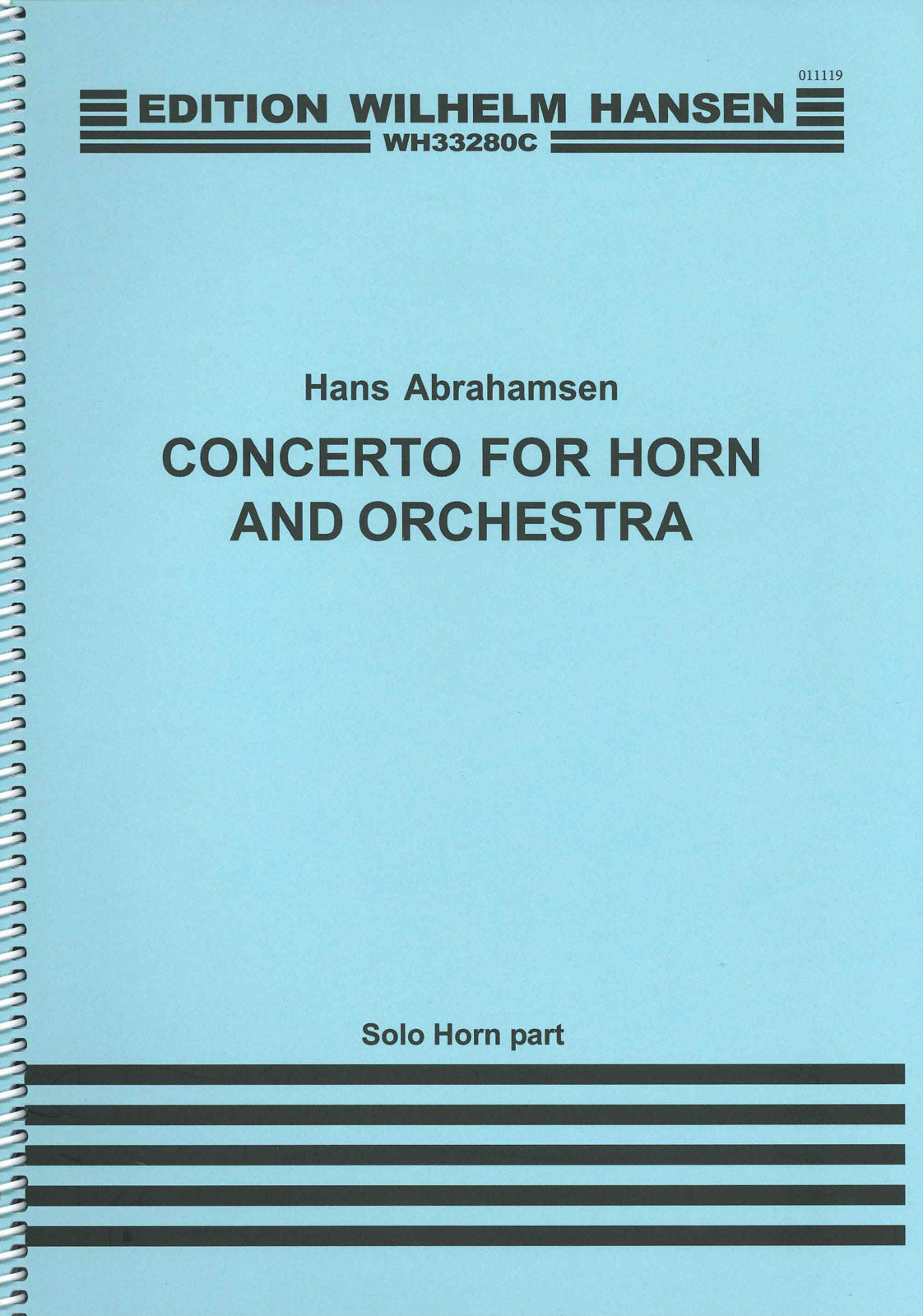 Abrahamsen, Concerto for Horn: Solo part (W.Hansen)