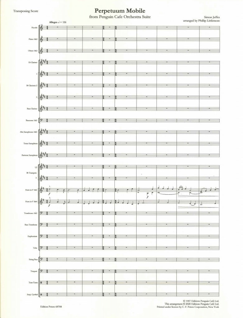 Jeffes, Perpetuum Mobile (Score) (Peters)