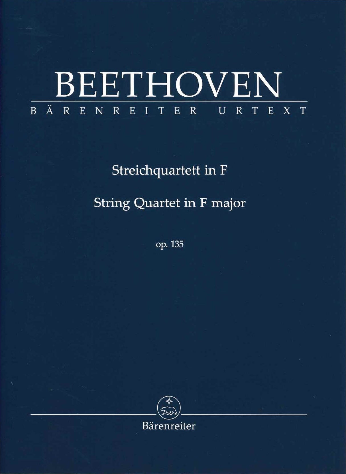 Beethoven, String Quartet op.135 (Barenreiter)