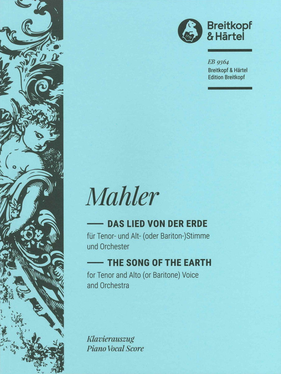 Mahler, Lied von der Erde (Vocal Score) (Breitkopf)