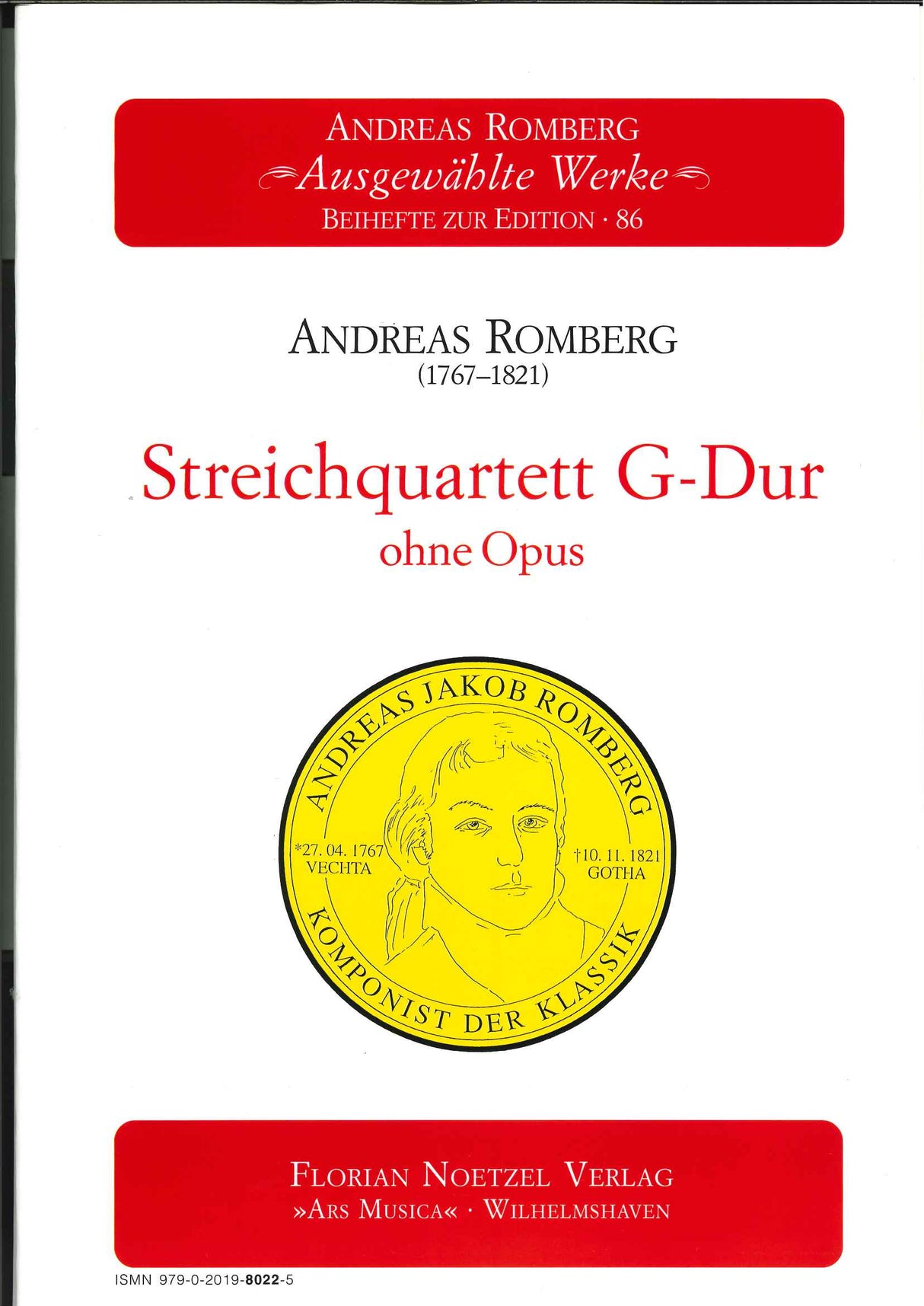 Romberg, Streichquartett G-Dur ohne op. (Noetzel)