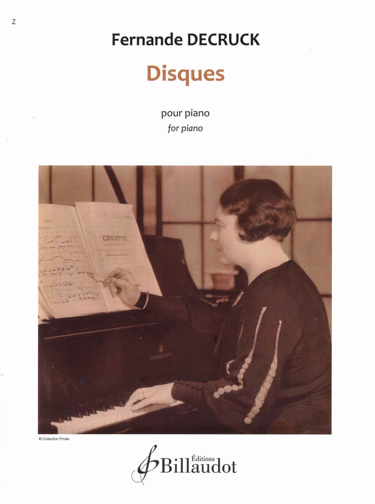 Decruck, Disques, pour piano (Billaudot)
