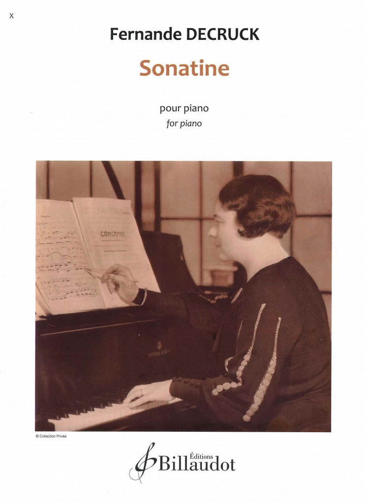 Decruck, Sonatine, pour piano (Billaudot)