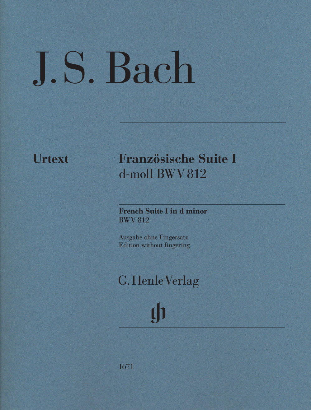 Bach, Franzosische Suite I (non-fing.) (Henle)