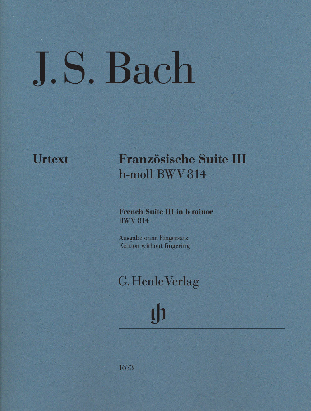 Bach, Franzosische Suite III (non-fing.) (Henle)