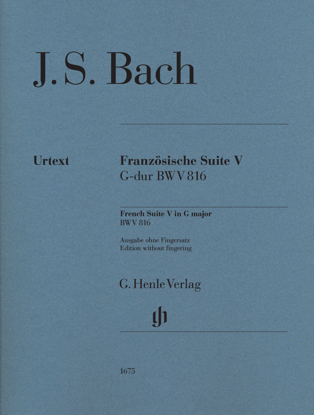 Bach, Franzosische Suite V (non-fing.) (Henle)