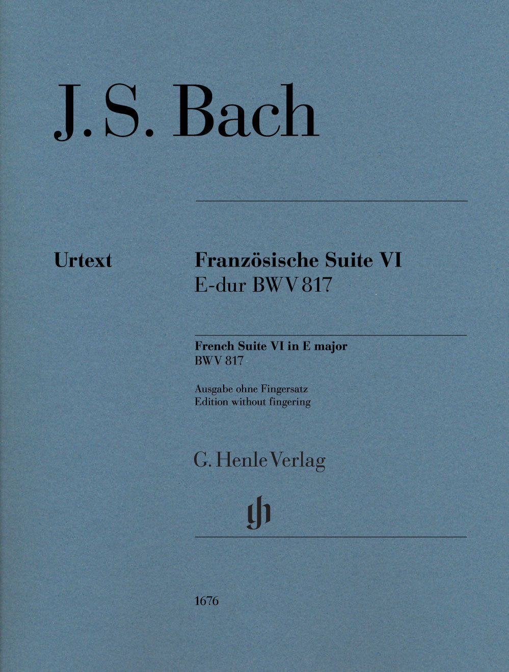 Bach, Franzosische Suite VI (non-fing.) (Henle)
