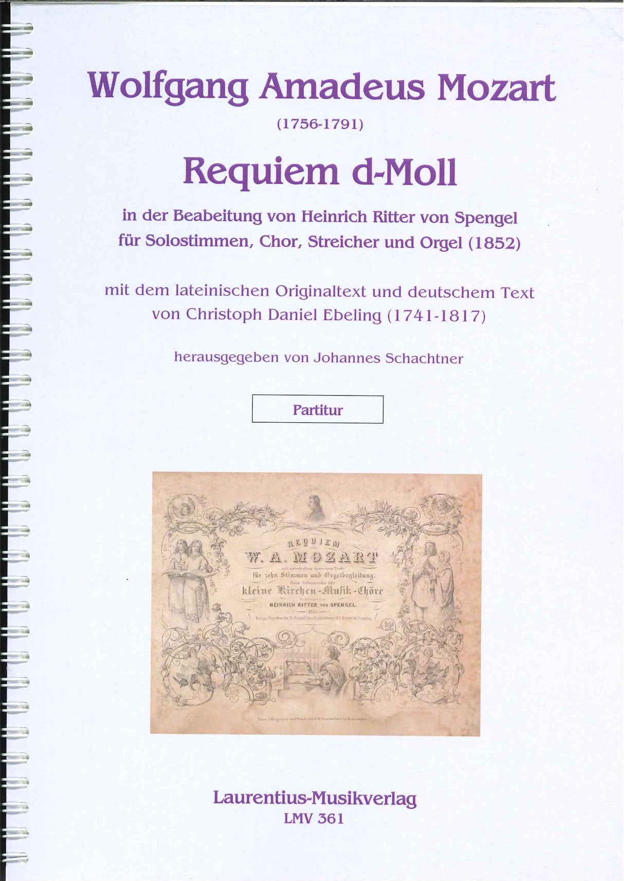 Mozart/Spengel, Requiem: Full Score (Laurentius)