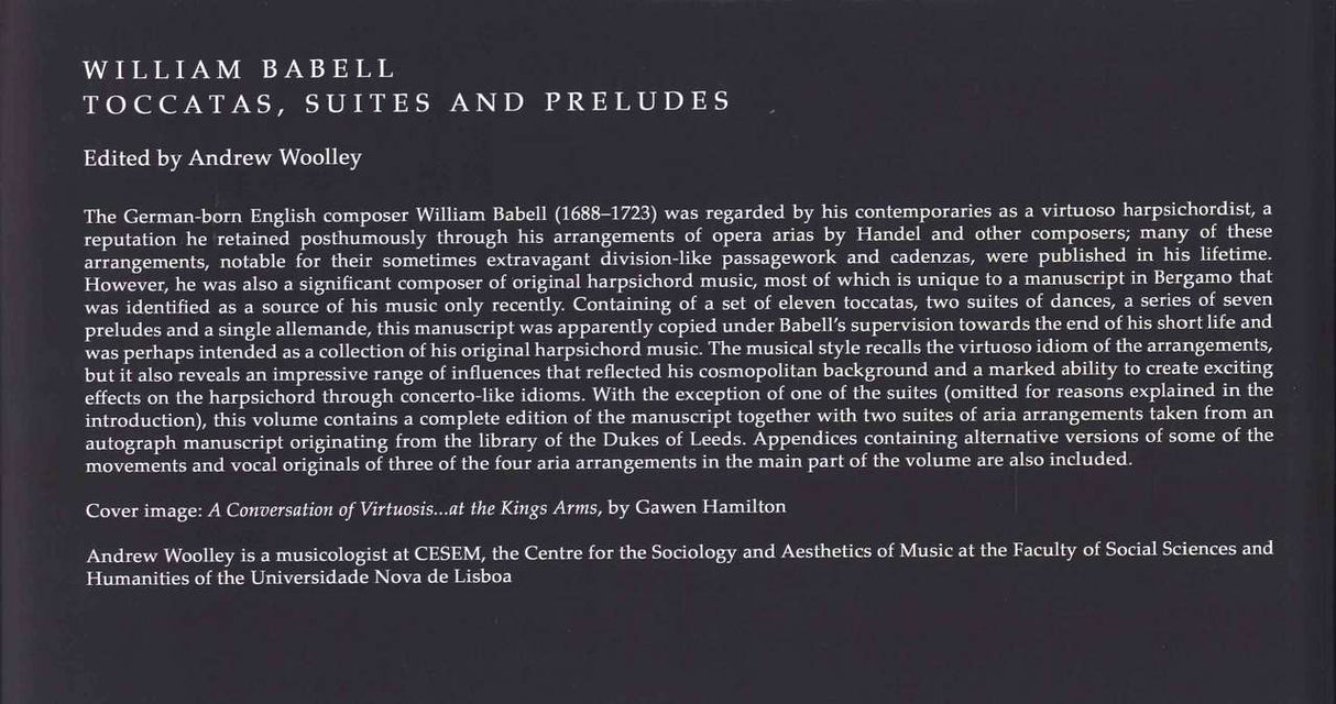 Babell, Toccatas, Suites and Preludes (Lyrebird Music)