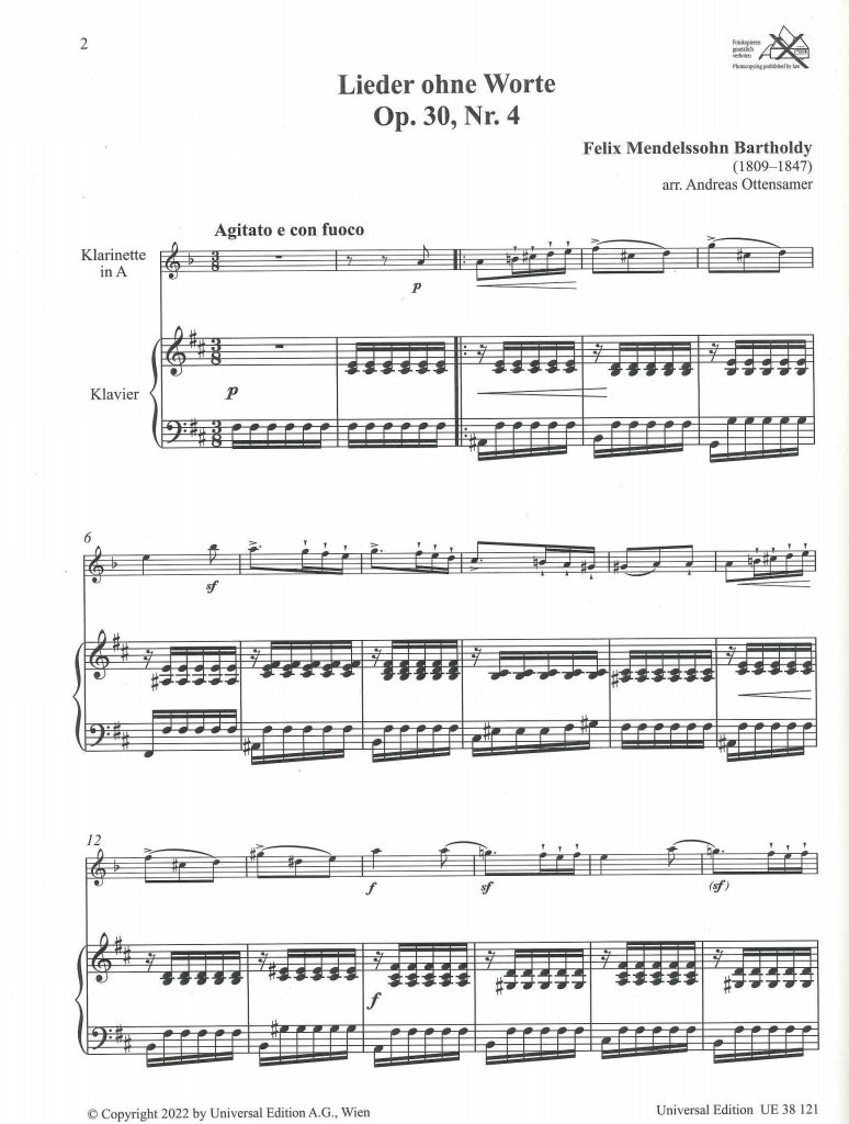 Mendelssohn, Lieder ohne Worte (Universal)