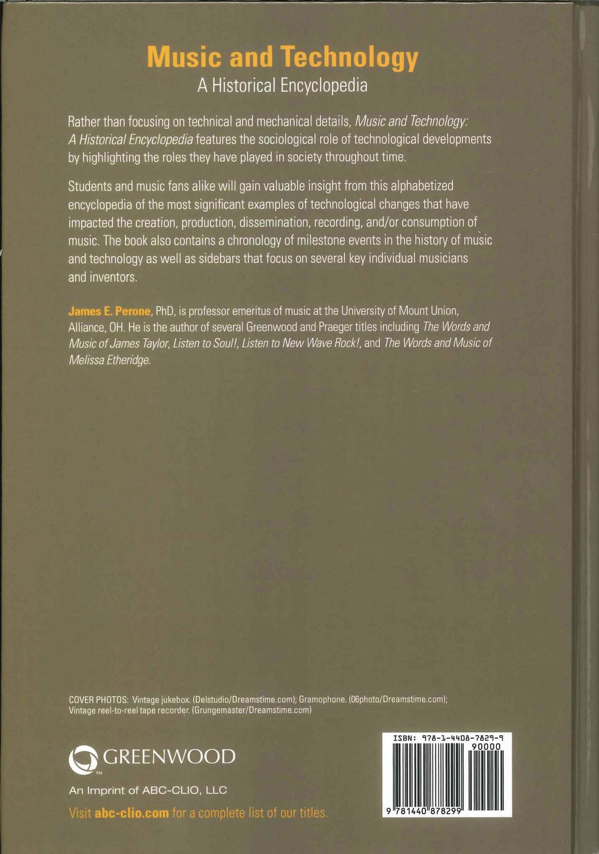 Perone, Music and Technology: Historical (Greenwood Press)