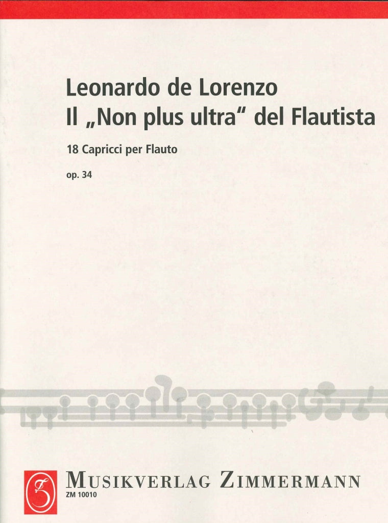 Lorenzo, Non plus ultra op. 34: 18 Capri (Zimmermann)