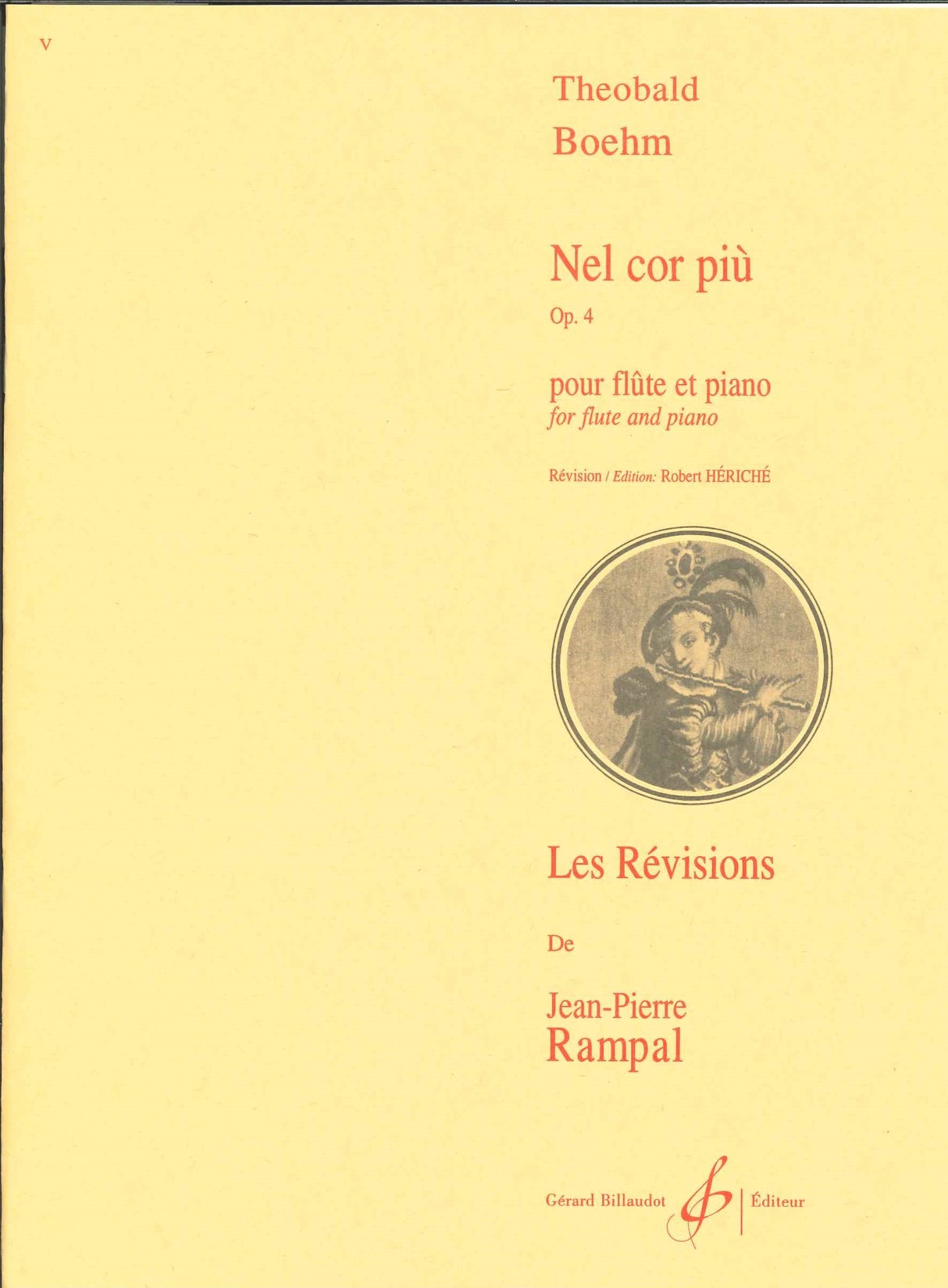 Boehm, Nel cor piu, op. 4 (Billaudot)