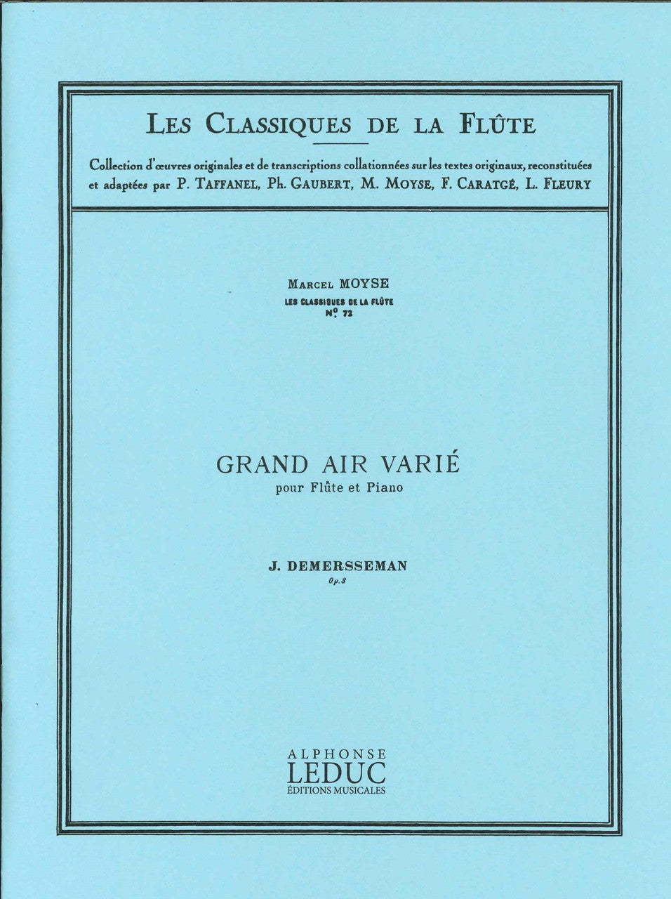 Demersseman, Grand air varie, op. 3 (Leduc)