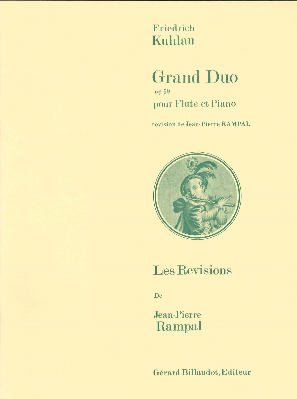 Kuhlau, Grand Duo op. 69 (Rampal) (Billaudot)