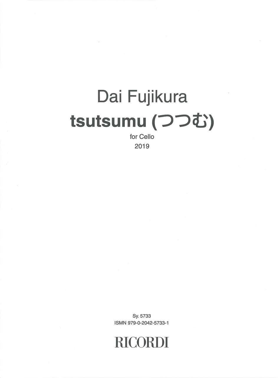 Fujikura, Tsutsumu (2019) (Vc Solo) (Ricordi)
