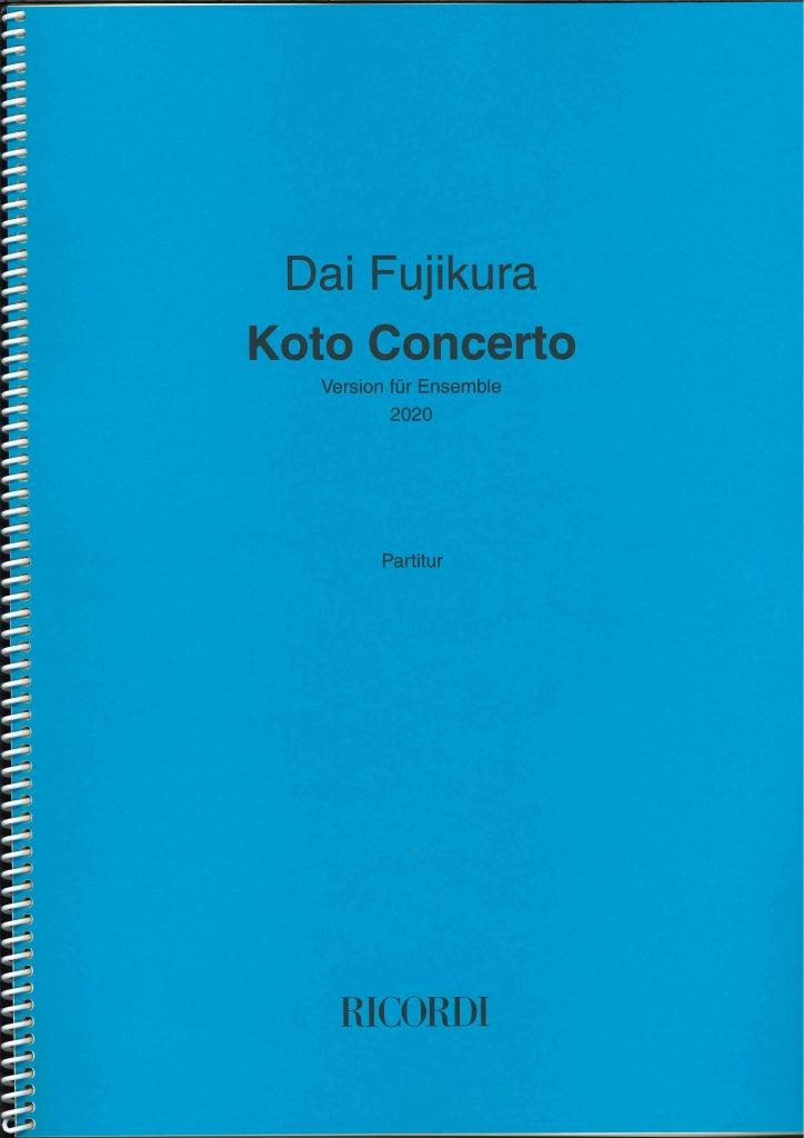 Fujikura, Concerto for Koto (Ricordi)
