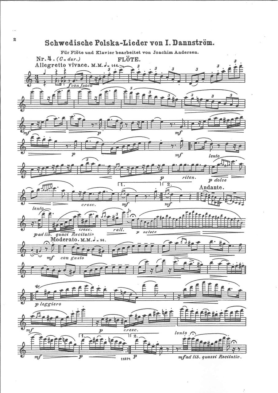 Andersen, Schwedische Polska-Lieder 4 (W.Hansen)