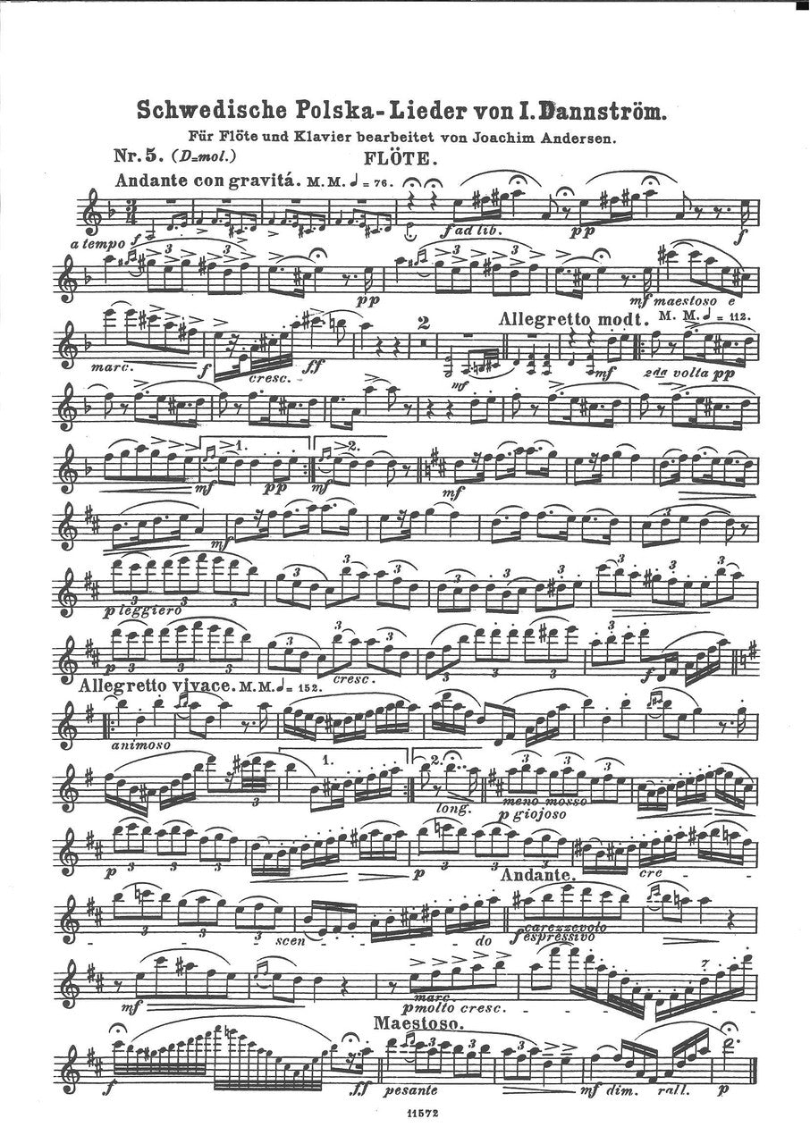 Andersen, Schwedische Polska-Lieder 5 (W.Hansen)