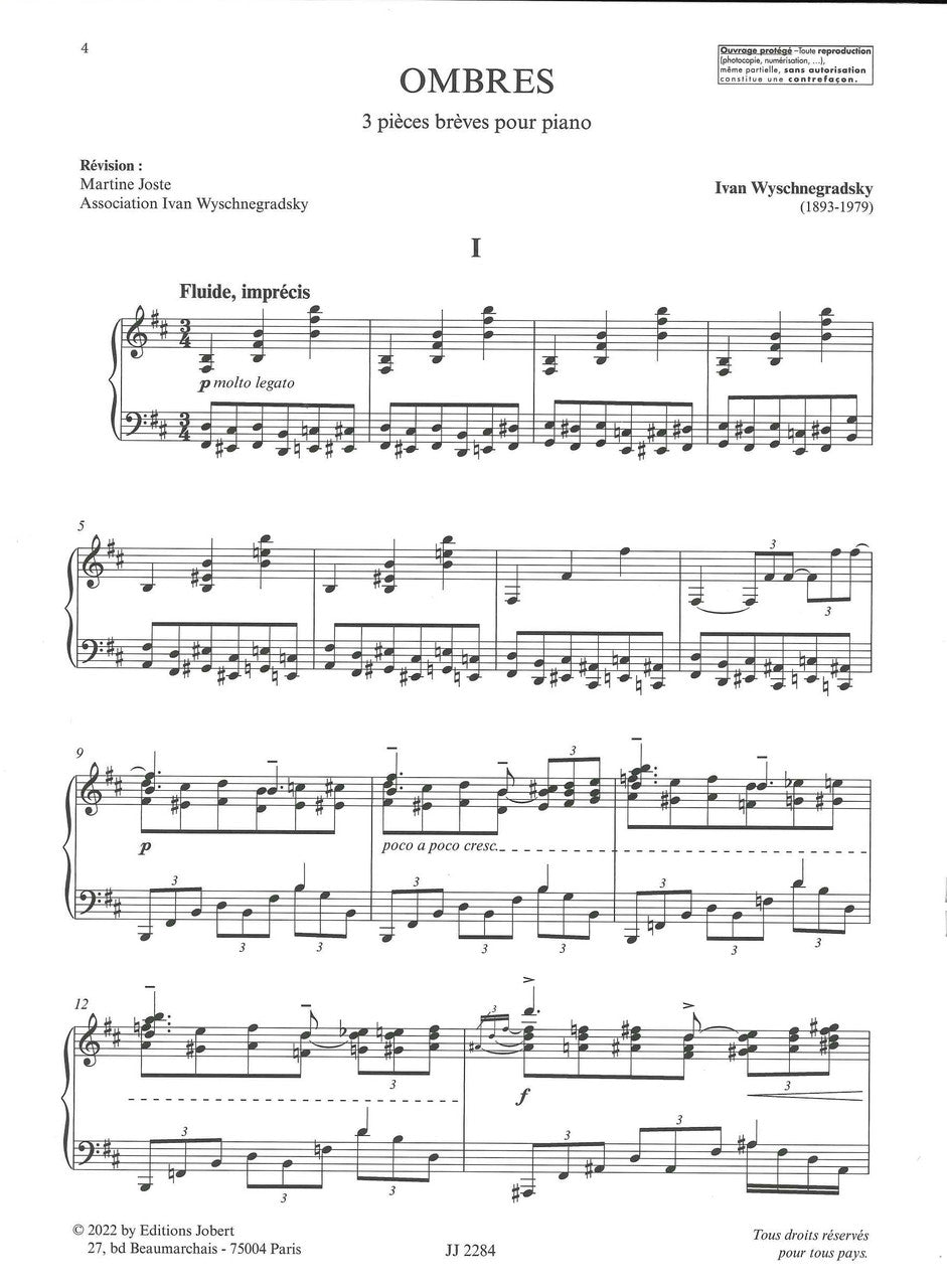 Wyschnegradsky, Ombres: 3 Pieces breve (Jobert)